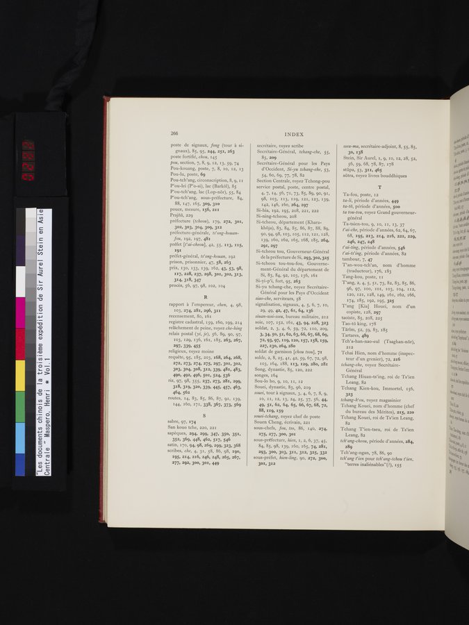 Les documents chinois de la troisième expédition de Sir Aurel Stein en Asie Centrale : vol.1 / Page 282 (Color Image)