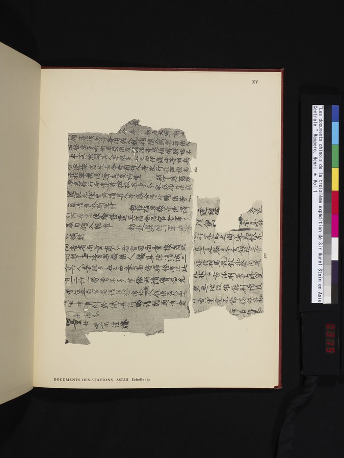 Les documents chinois de la troisième expédition de Sir Aurel Stein en Asie Centrale : vol.1 / 315 ページ（カラー画像）