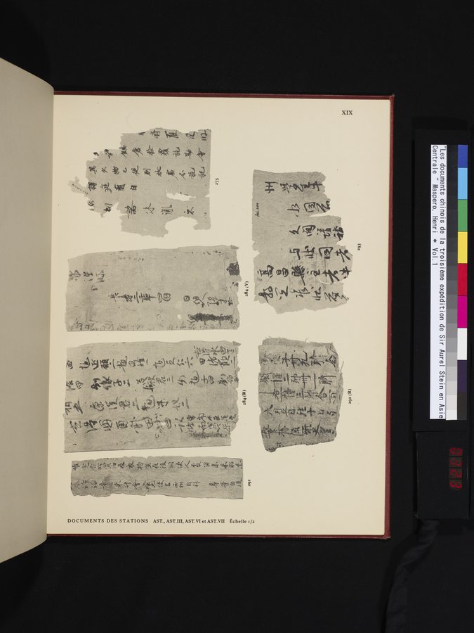 Les documents chinois de la troisième expédition de Sir Aurel Stein en Asie Centrale : vol.1 / 323 ページ（カラー画像）