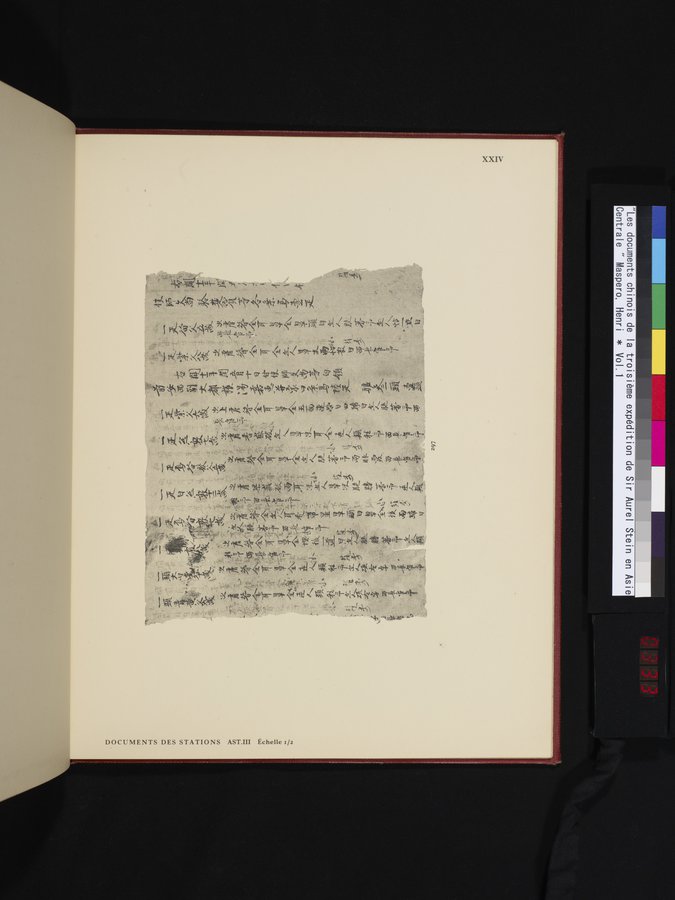 Les documents chinois de la troisième expédition de Sir Aurel Stein en Asie Centrale : vol.1 / 333 ページ（カラー画像）