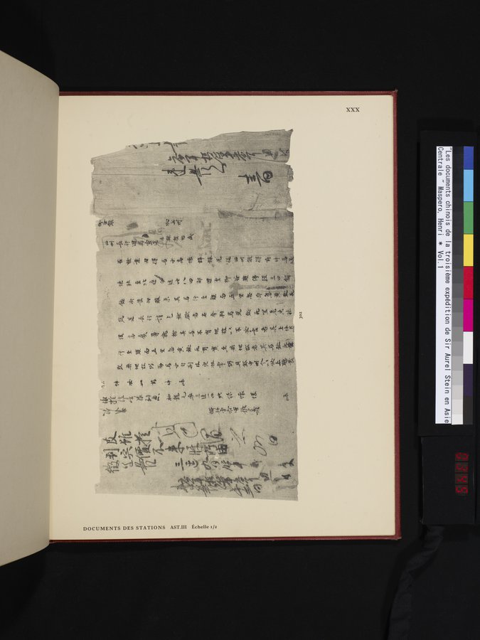 Les documents chinois de la troisième expédition de Sir Aurel Stein en Asie Centrale : vol.1 / Page 345 (Color Image)