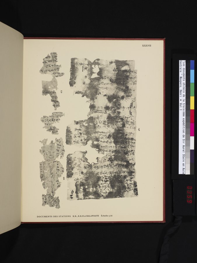 Les documents chinois de la troisième expédition de Sir Aurel Stein en Asie Centrale : vol.1 / 359 ページ（カラー画像）