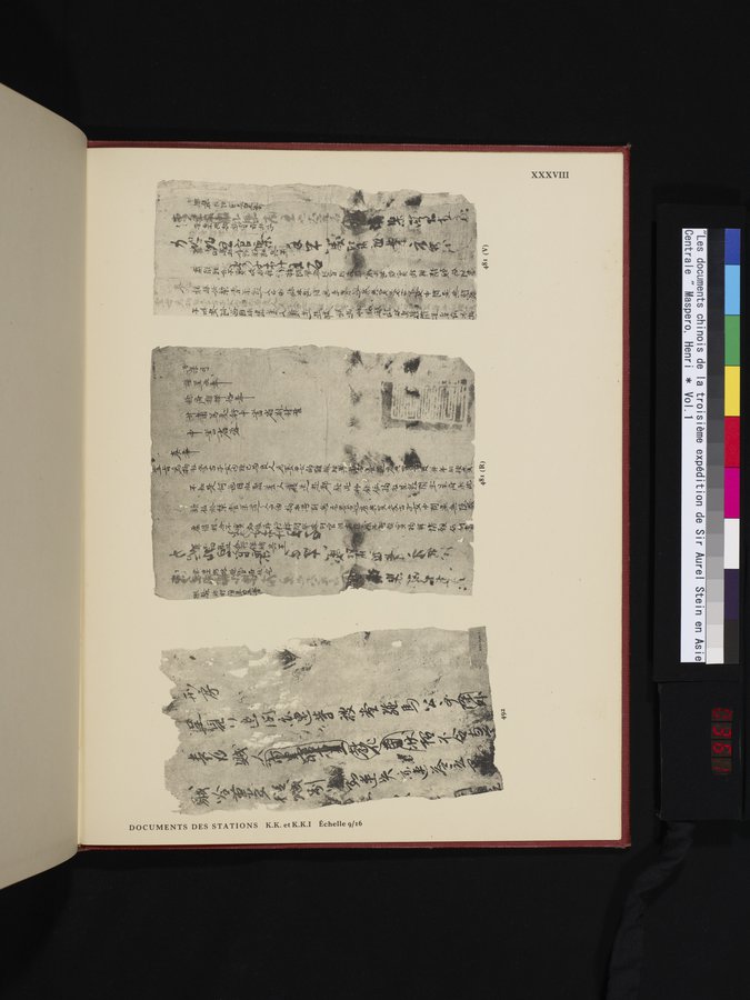Les documents chinois de la troisième expédition de Sir Aurel Stein en Asie Centrale : vol.1 / 361 ページ（カラー画像）