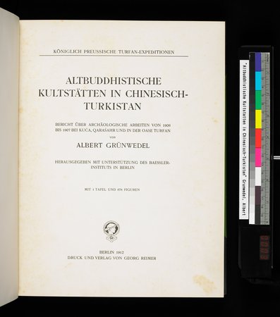 Altbuddhistische Kultstätten in Chinesisch-Turkistan : vol.1 : Page 5