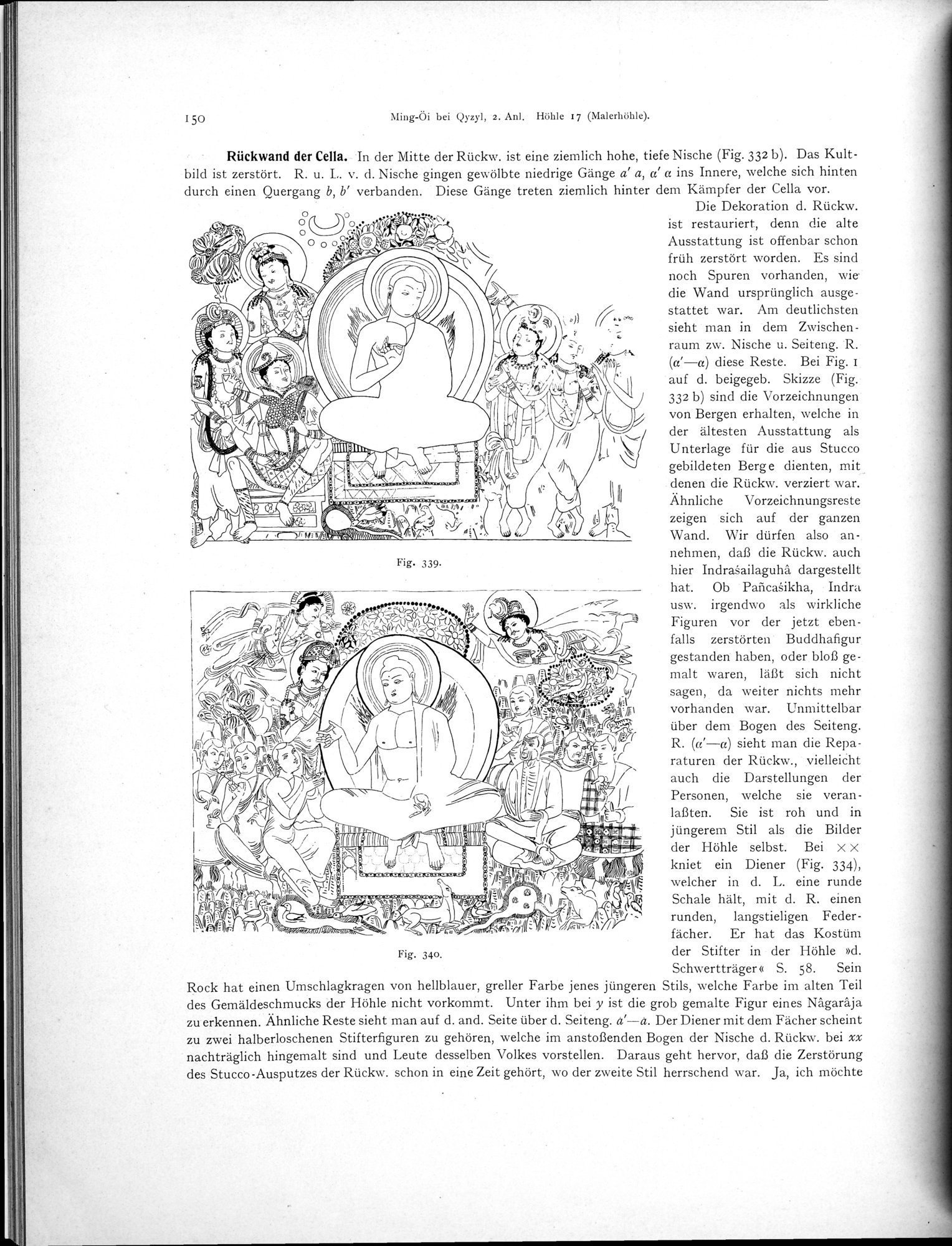 Altbuddhistische Kultstätten in Chinesisch-Turkistan : vol.1 / 156 ページ（白黒高解像度画像）
