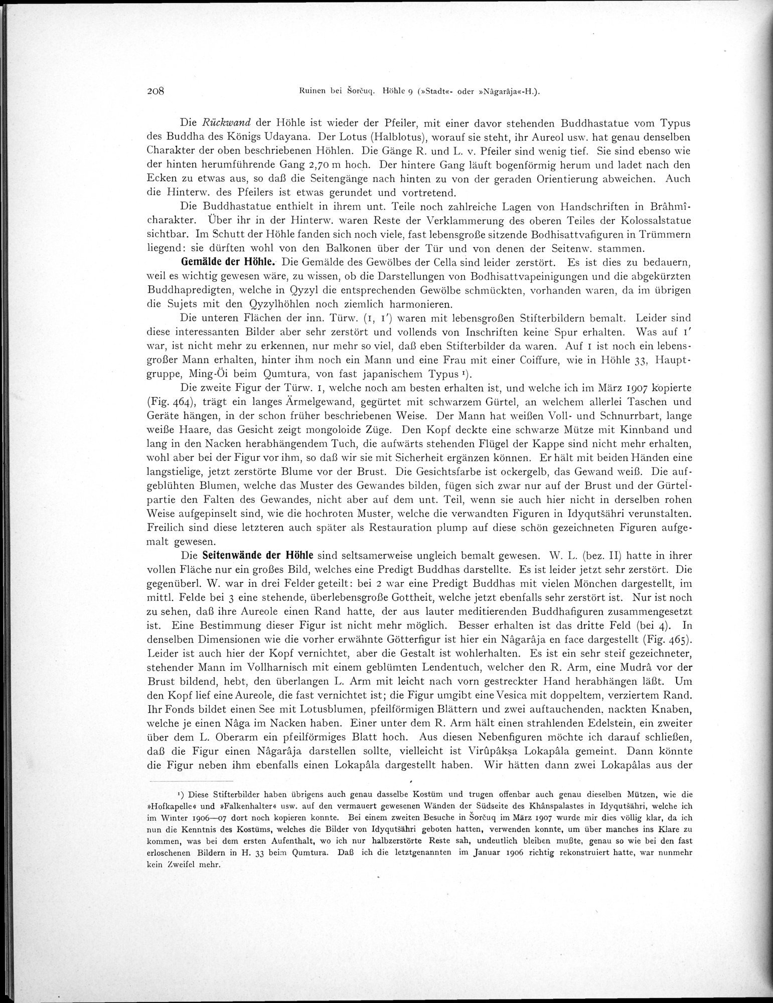 Altbuddhistische Kultstätten in Chinesisch-Turkistan : vol.1 / Page 214 (Grayscale High Resolution Image)
