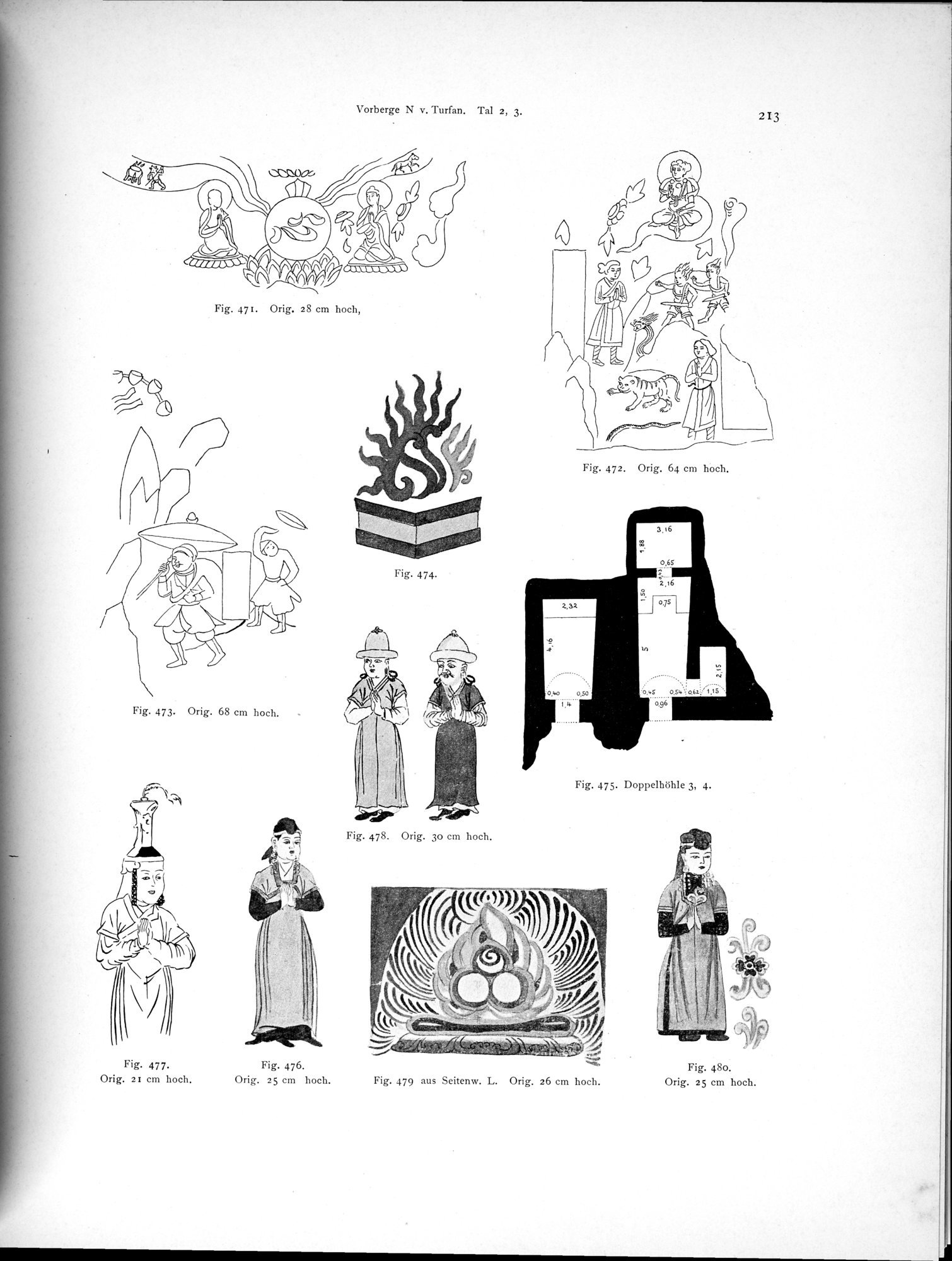 Altbuddhistische Kultstätten in Chinesisch-Turkistan : vol.1 / 219 ページ（白黒高解像度画像）