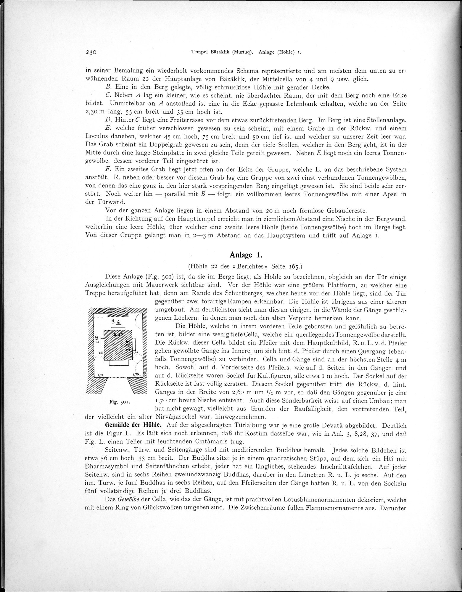 Altbuddhistische Kultstätten in Chinesisch-Turkistan : vol.1 / 236 ページ（白黒高解像度画像）