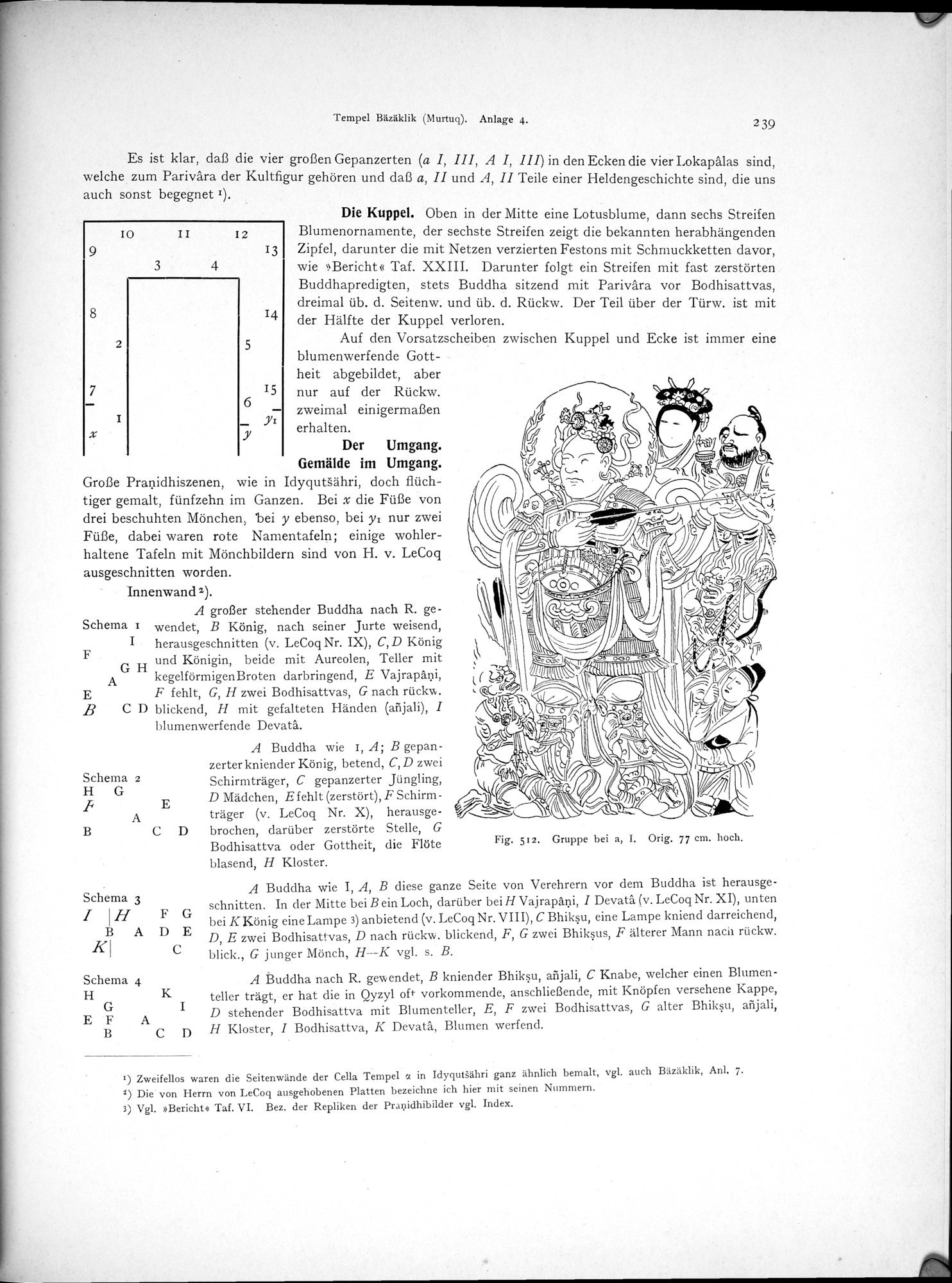 Altbuddhistische Kultstätten in Chinesisch-Turkistan : vol.1 / 245 ページ（白黒高解像度画像）