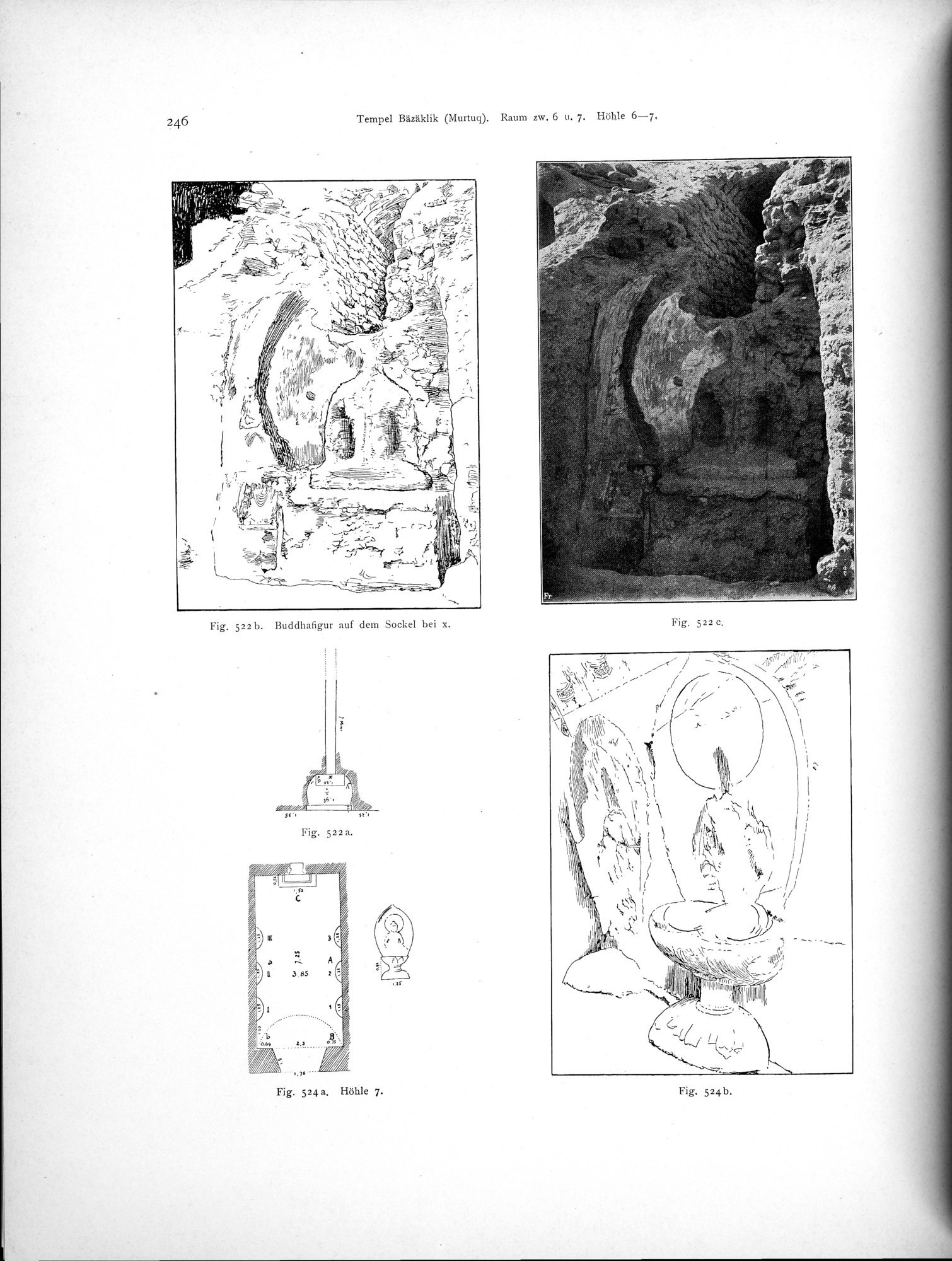 Altbuddhistische Kultstätten in Chinesisch-Turkistan : vol.1 / 252 ページ（白黒高解像度画像）