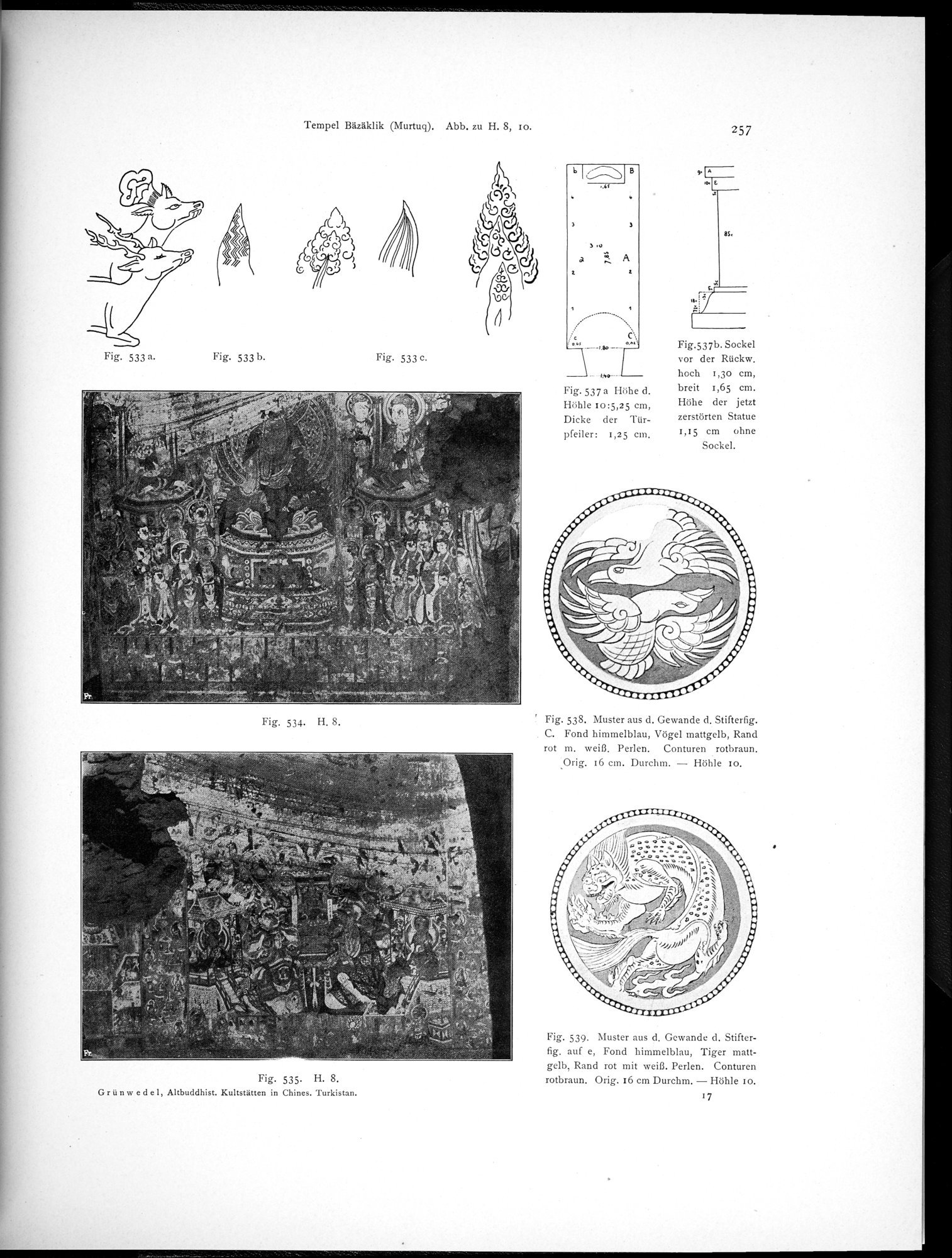 Altbuddhistische Kultstätten in Chinesisch-Turkistan : vol.1 / 263 ページ（白黒高解像度画像）