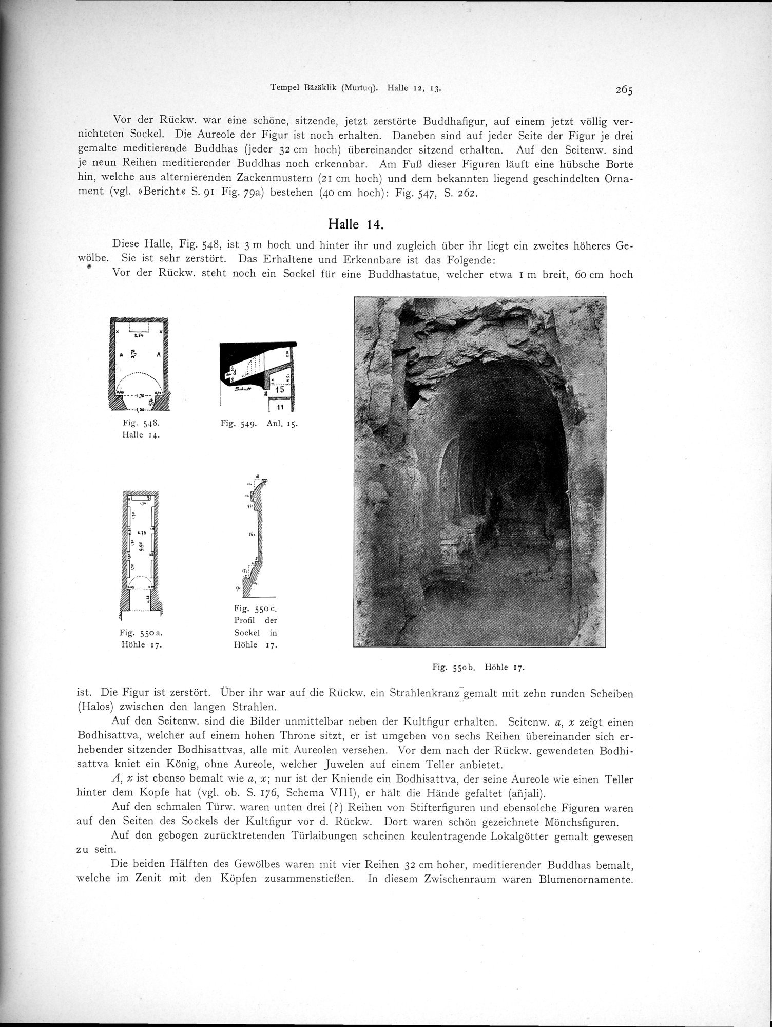 Altbuddhistische Kultstätten in Chinesisch-Turkistan : vol.1 / Page 271 (Grayscale High Resolution Image)