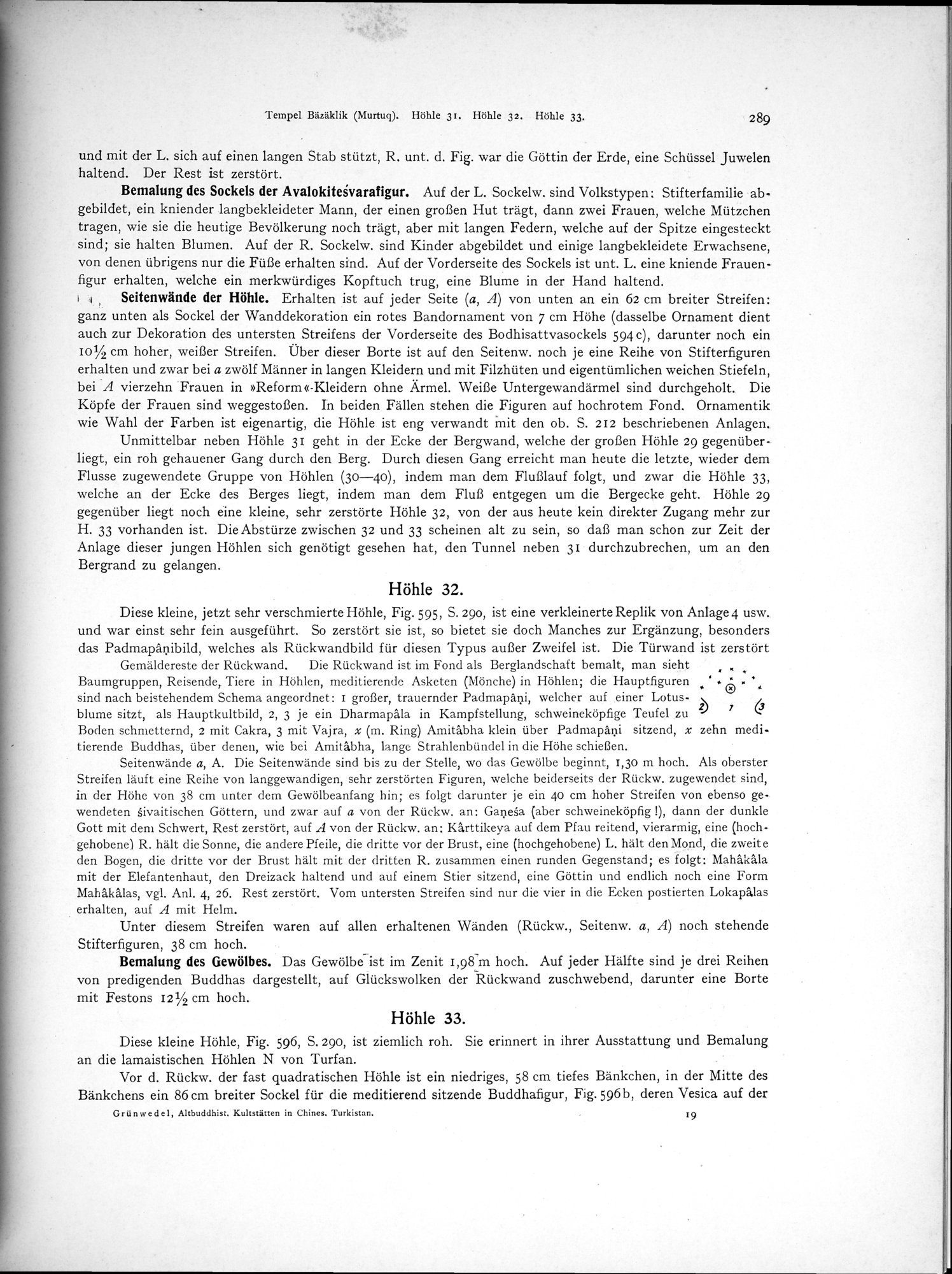 Altbuddhistische Kultstätten in Chinesisch-Turkistan : vol.1 / 295 ページ（白黒高解像度画像）