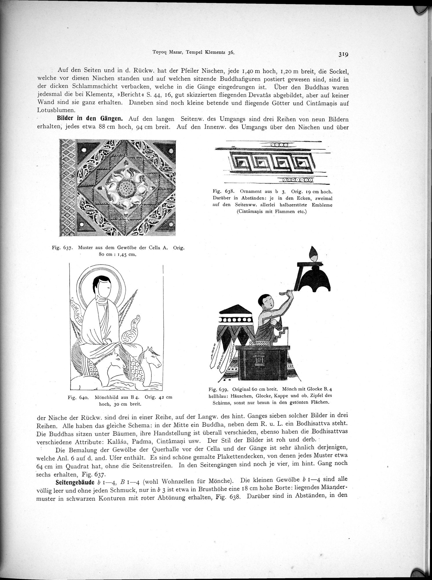 Altbuddhistische Kultstätten in Chinesisch-Turkistan : vol.1 / 325 ページ（白黒高解像度画像）