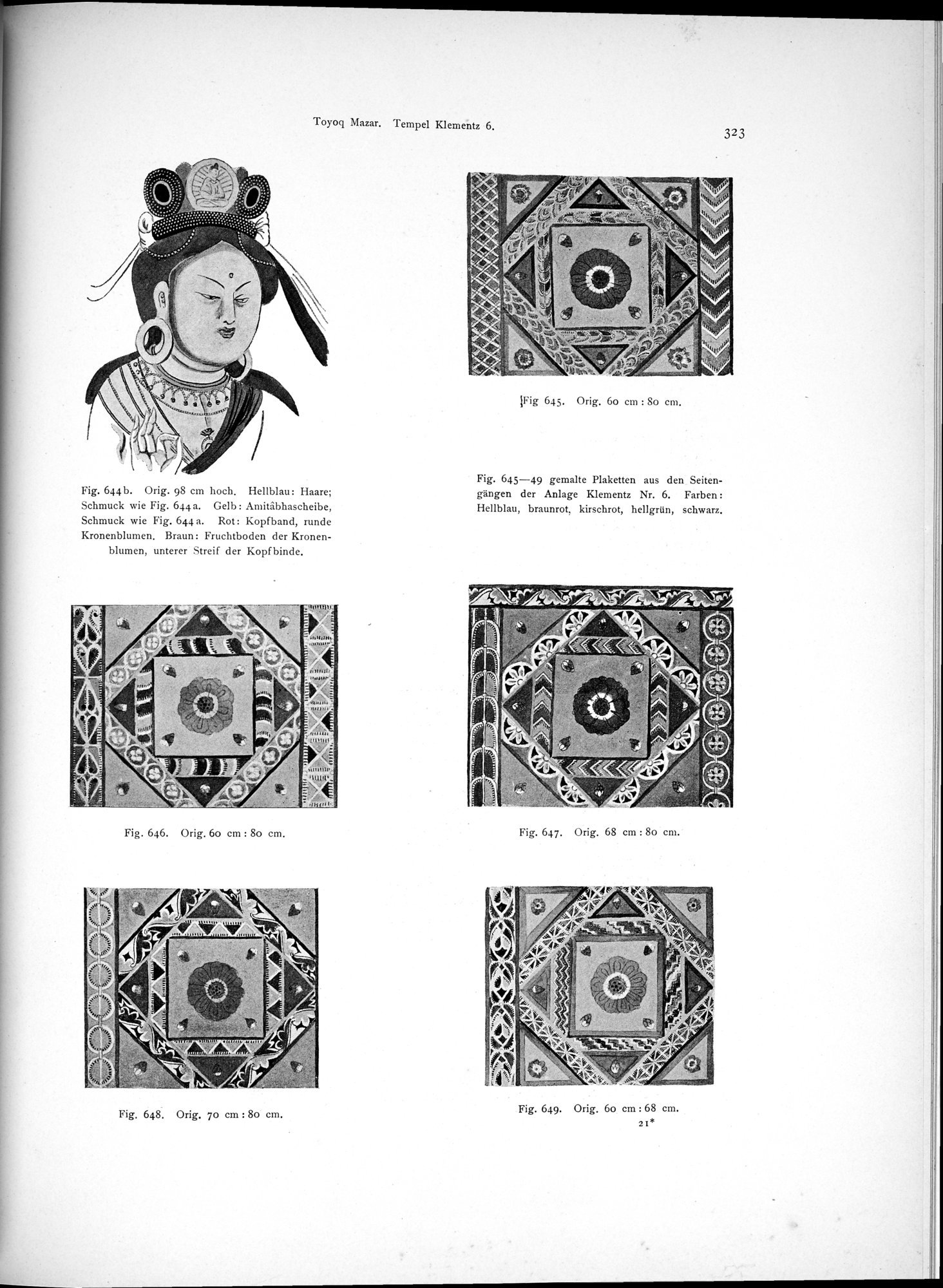 Altbuddhistische Kultstätten in Chinesisch-Turkistan : vol.1 / 329 ページ（白黒高解像度画像）