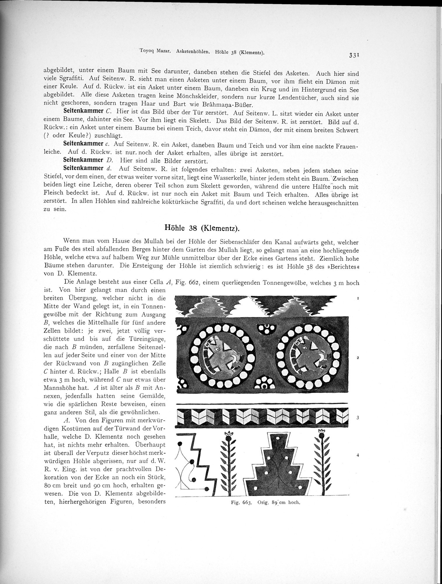 Altbuddhistische Kultstätten in Chinesisch-Turkistan : vol.1 / Page 337 (Grayscale High Resolution Image)