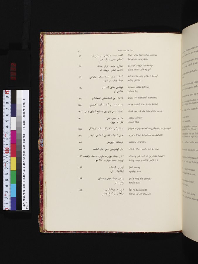 Sprichwörter und Lieder aus der Gegend von Turfan : vol.1 / Page 32 (Color Image)