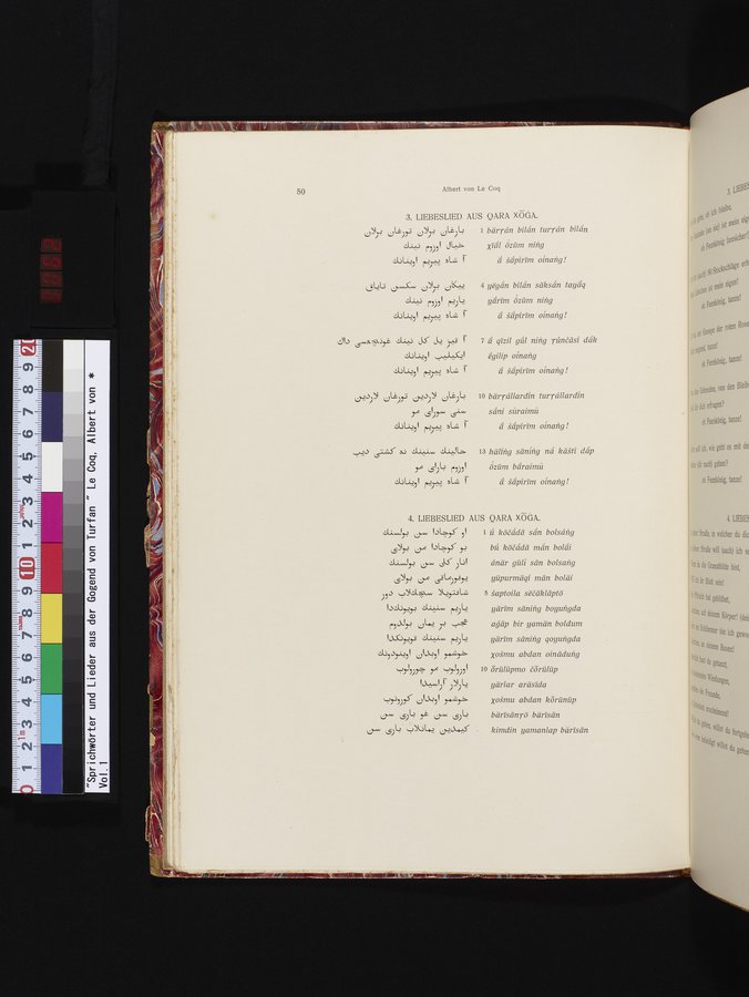 Sprichwörter und Lieder aus der Gegend von Turfan : vol.1 / Page 62 (Color Image)