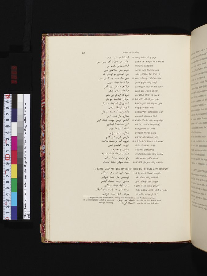 Sprichwörter und Lieder aus der Gegend von Turfan : vol.1 / Page 64 (Color Image)