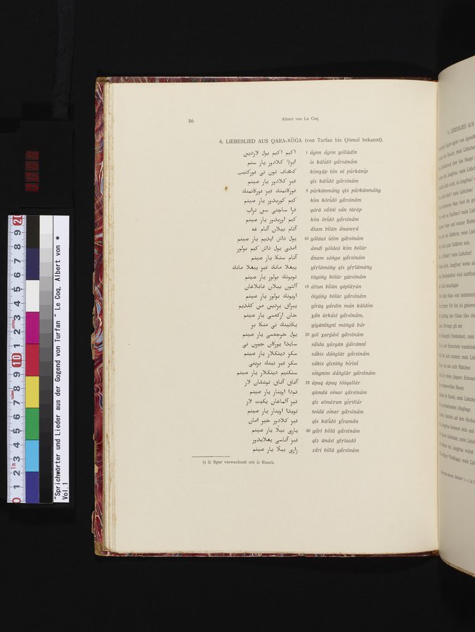 Sprichwörter und Lieder aus der Gegend von Turfan : vol.1 / Page 68 (Color Image)