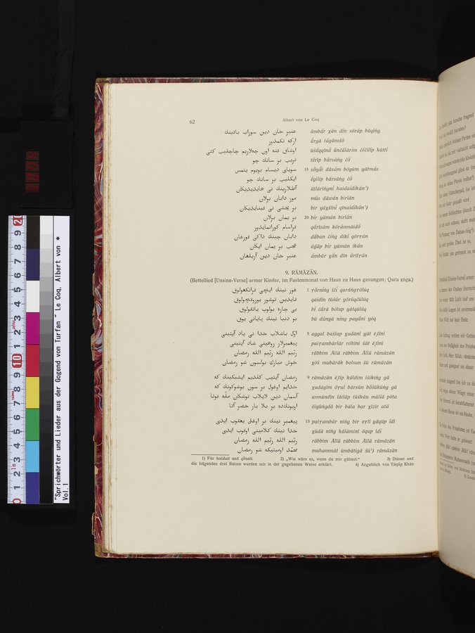 Sprichwörter und Lieder aus der Gegend von Turfan : vol.1 / Page 74 (Color Image)