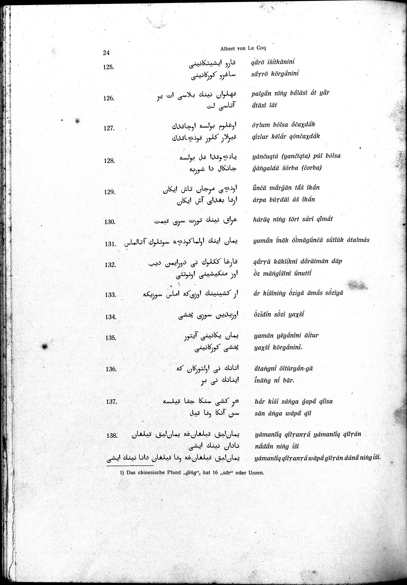 Sprichwörter und Lieder aus der Gegend von Turfan : vol.1 / Page 36 (Grayscale High Resolution Image)
