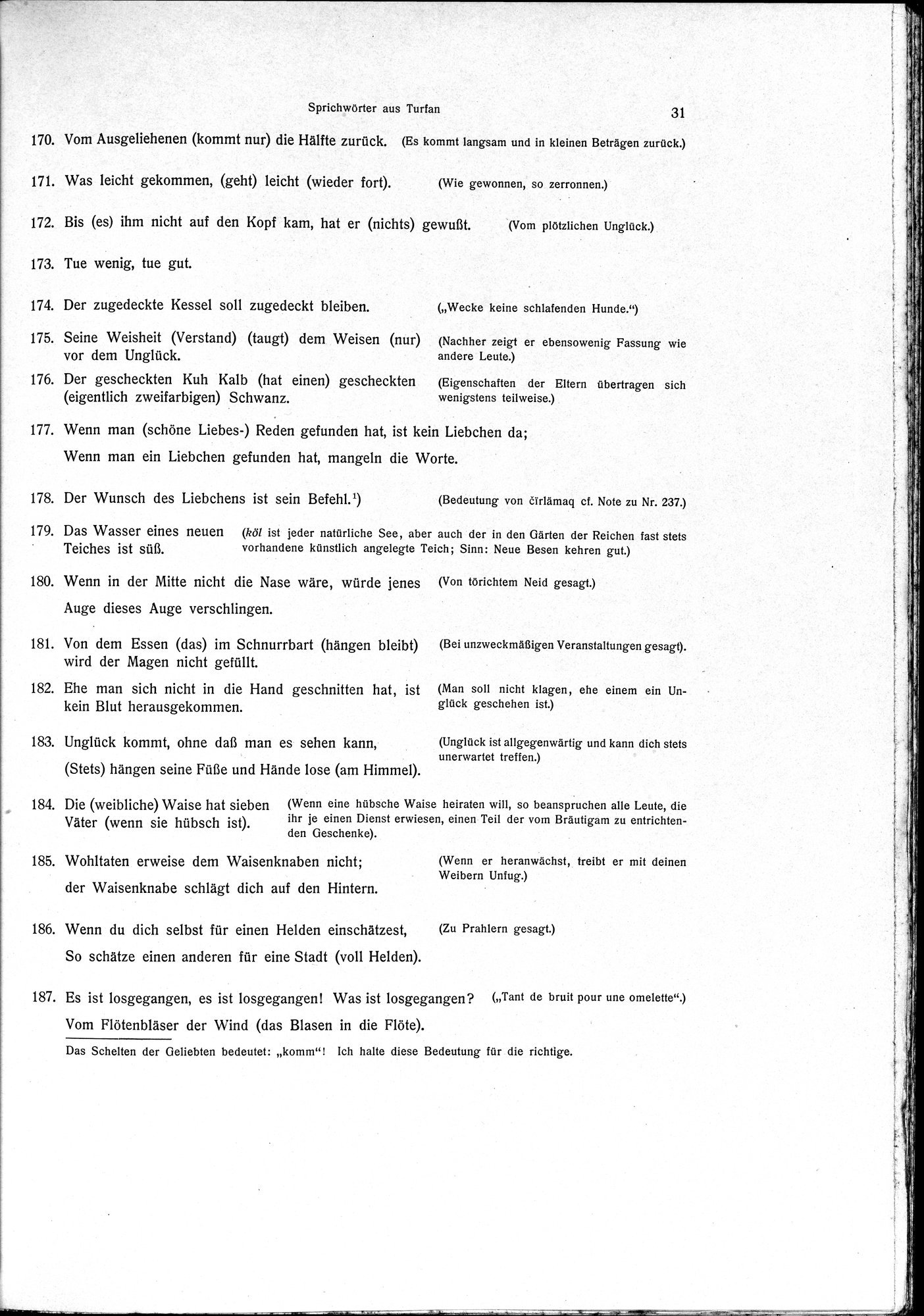 Sprichwörter und Lieder aus der Gegend von Turfan : vol.1 / Page 43 (Grayscale High Resolution Image)