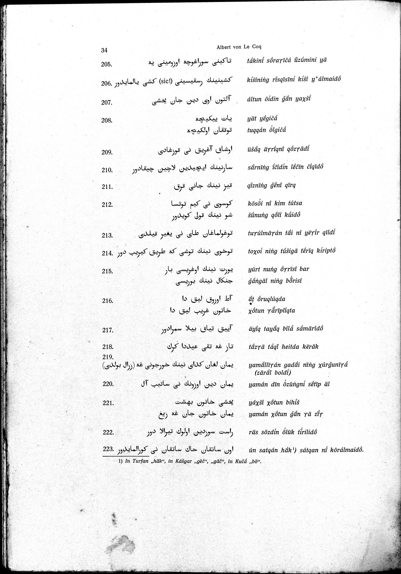 Sprichwörter und Lieder aus der Gegend von Turfan : vol.1 / Page 46 (Grayscale High Resolution Image)