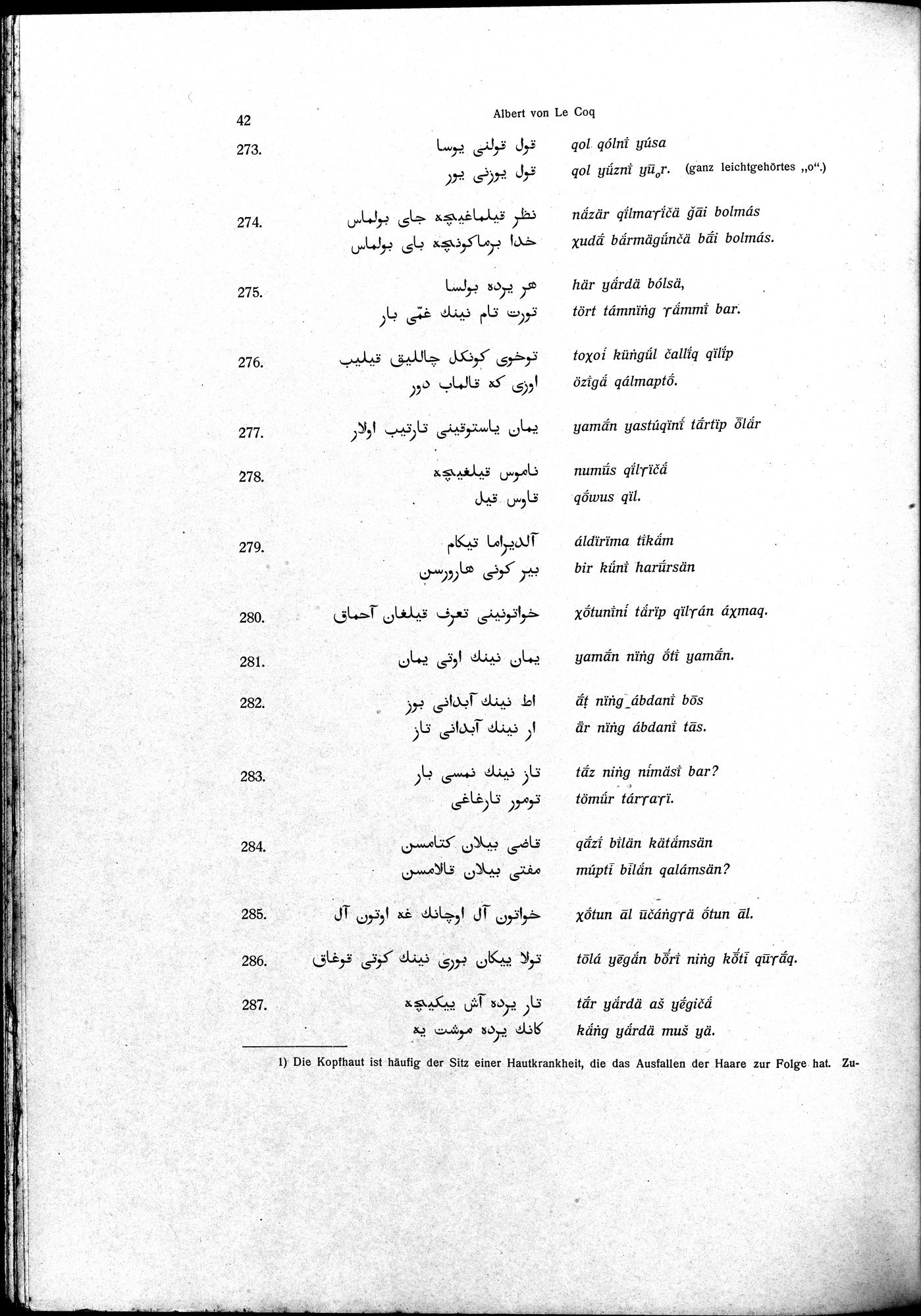 Sprichwörter und Lieder aus der Gegend von Turfan : vol.1 / 54 ページ（白黒高解像度画像）