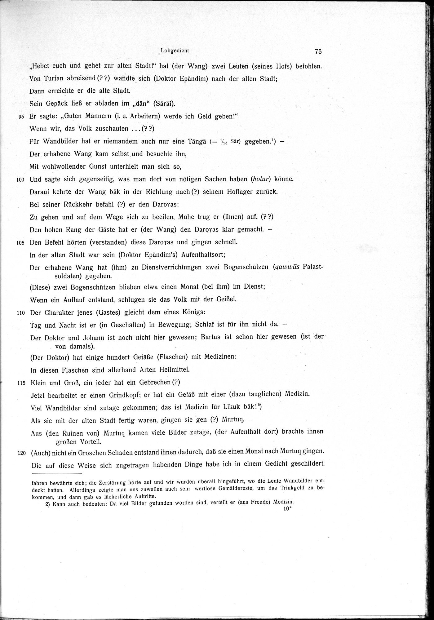 Sprichwörter und Lieder aus der Gegend von Turfan : vol.1 / Page 87 (Grayscale High Resolution Image)