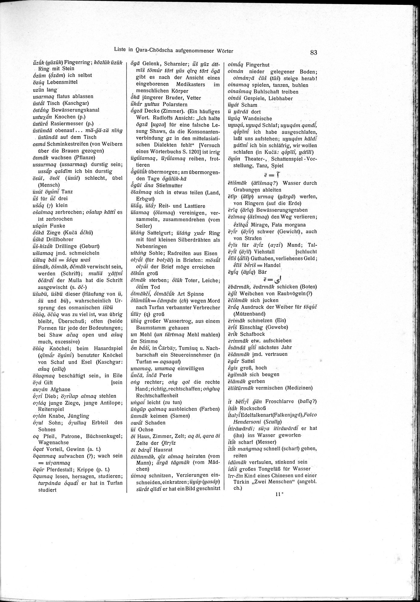 Sprichwörter und Lieder aus der Gegend von Turfan : vol.1 / 97 ページ（白黒高解像度画像）
