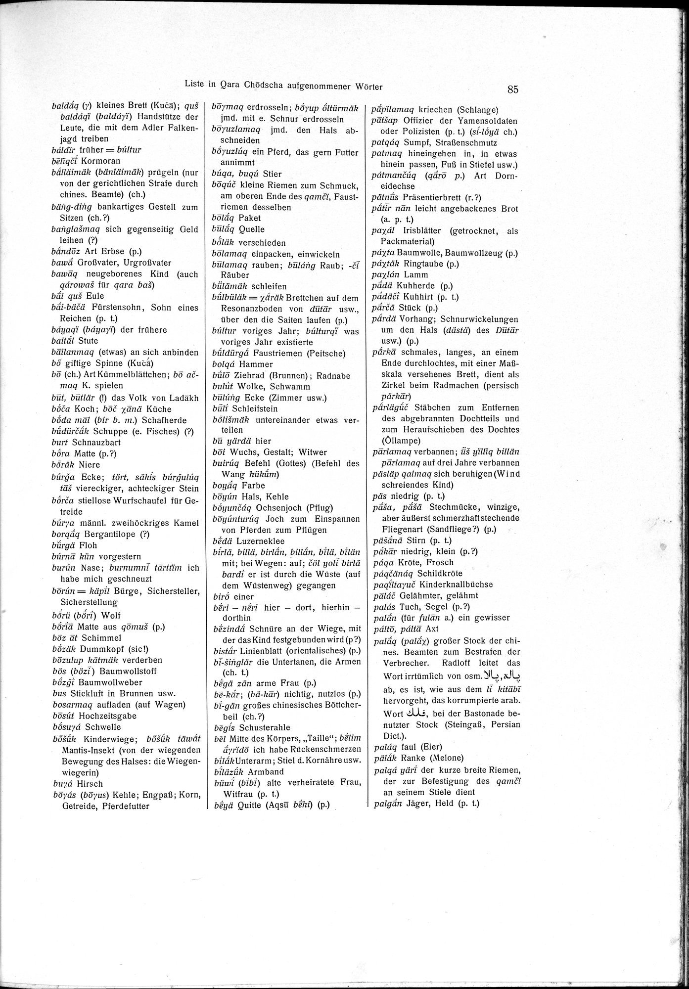 Sprichwörter und Lieder aus der Gegend von Turfan : vol.1 / Page 99 (Grayscale High Resolution Image)