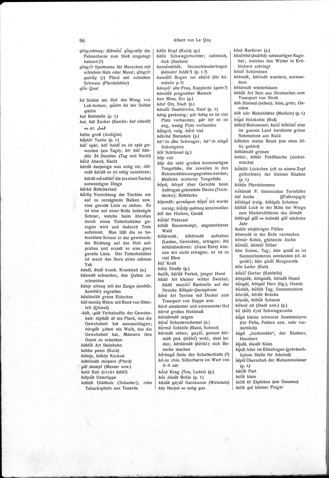 Sprichwörter und Lieder aus der Gegend von Turfan : vol.1 / Page 110 (Grayscale High Resolution Image)