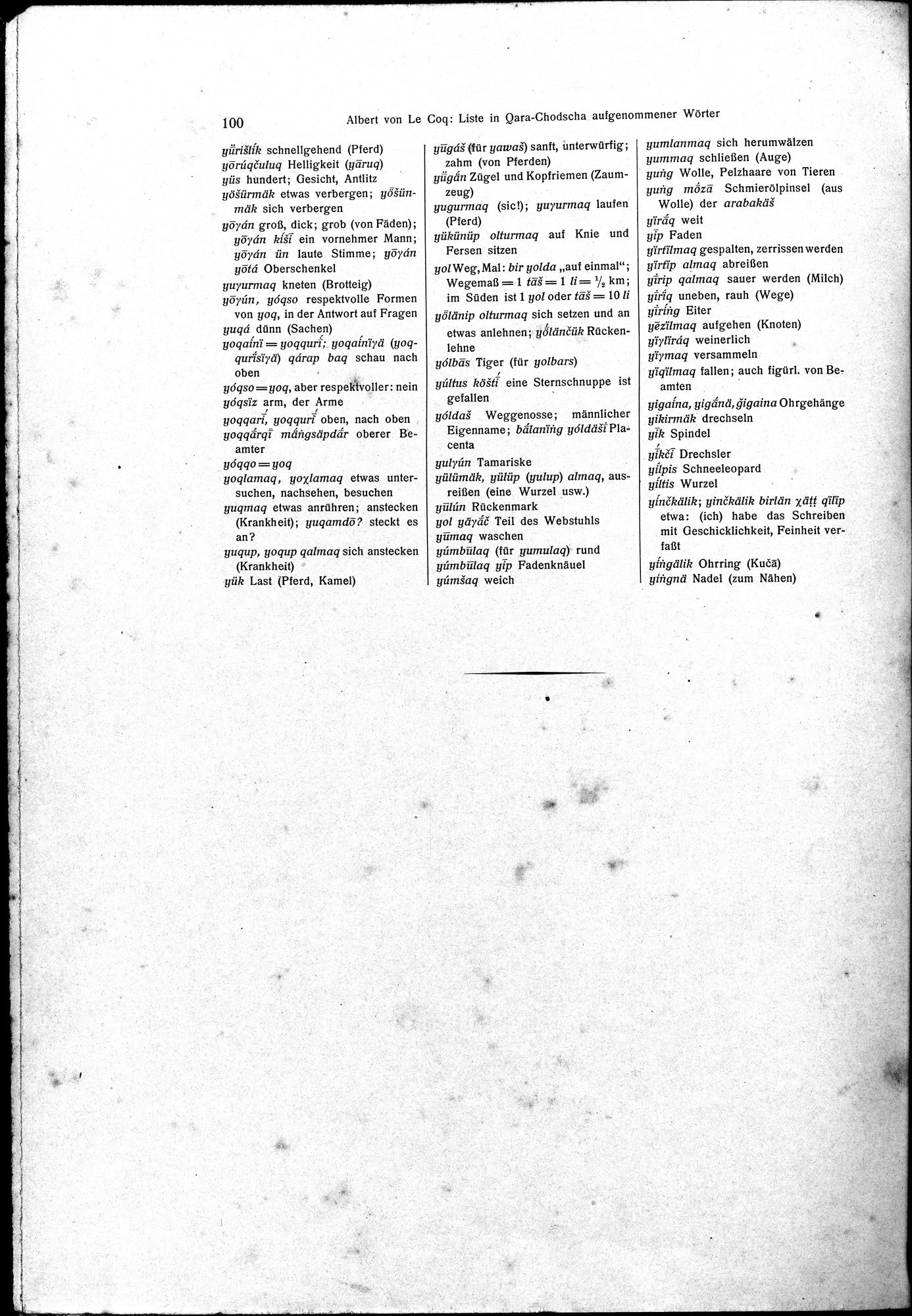 Sprichwörter und Lieder aus der Gegend von Turfan : vol.1 / Page 114 (Grayscale High Resolution Image)
