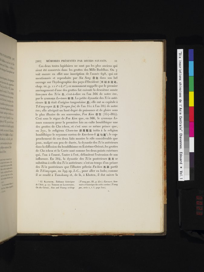 Dix Inscriptions Chinoises de l'Asie Centrale : vol.1 / 23 ページ（カラー画像）