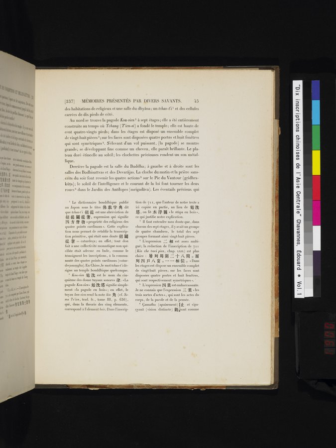 Dix Inscriptions Chinoises de l'Asie Centrale : vol.1 / 61 ページ（カラー画像）