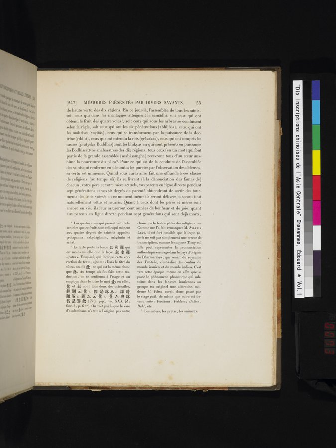 Dix Inscriptions Chinoises de l'Asie Centrale : vol.1 / 73 ページ（カラー画像）