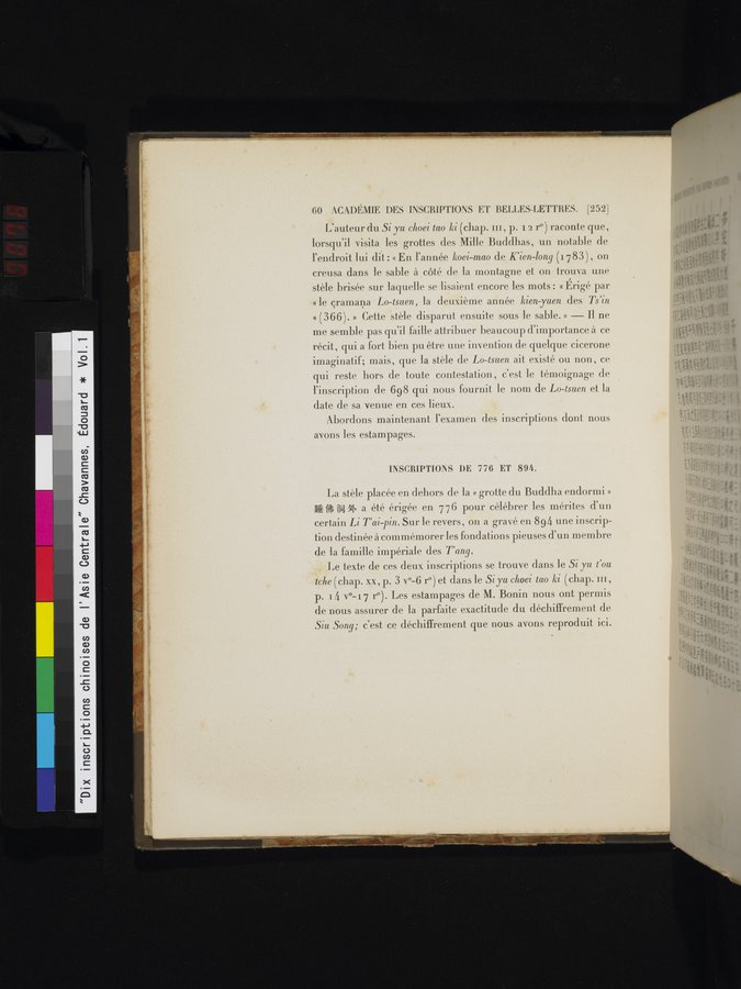 Dix Inscriptions Chinoises de l'Asie Centrale : vol.1 / 78 ページ（カラー画像）
