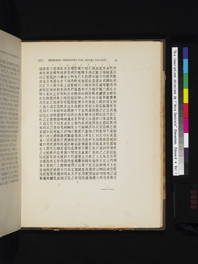 Dix Inscriptions Chinoises de l'Asie Centrale : vol.1 / 83 ページ（カラー画像）