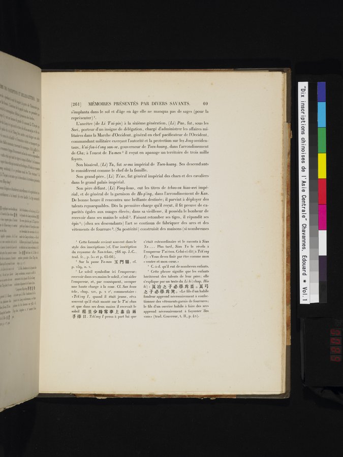 Dix Inscriptions Chinoises de l'Asie Centrale : vol.1 / 89 ページ（カラー画像）