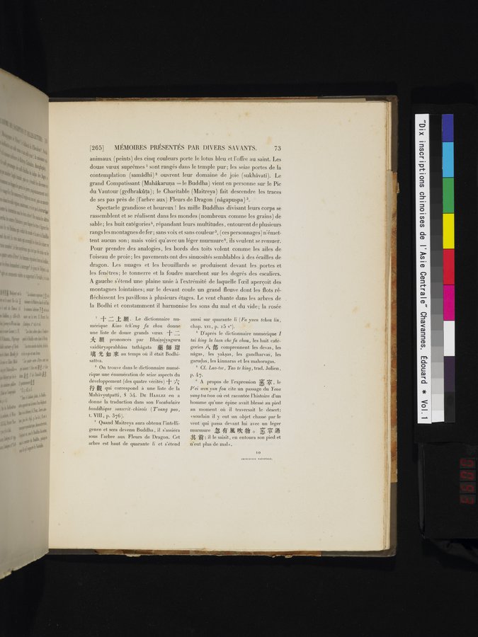 Dix Inscriptions Chinoises de l'Asie Centrale : vol.1 / Page 93 (Color Image)