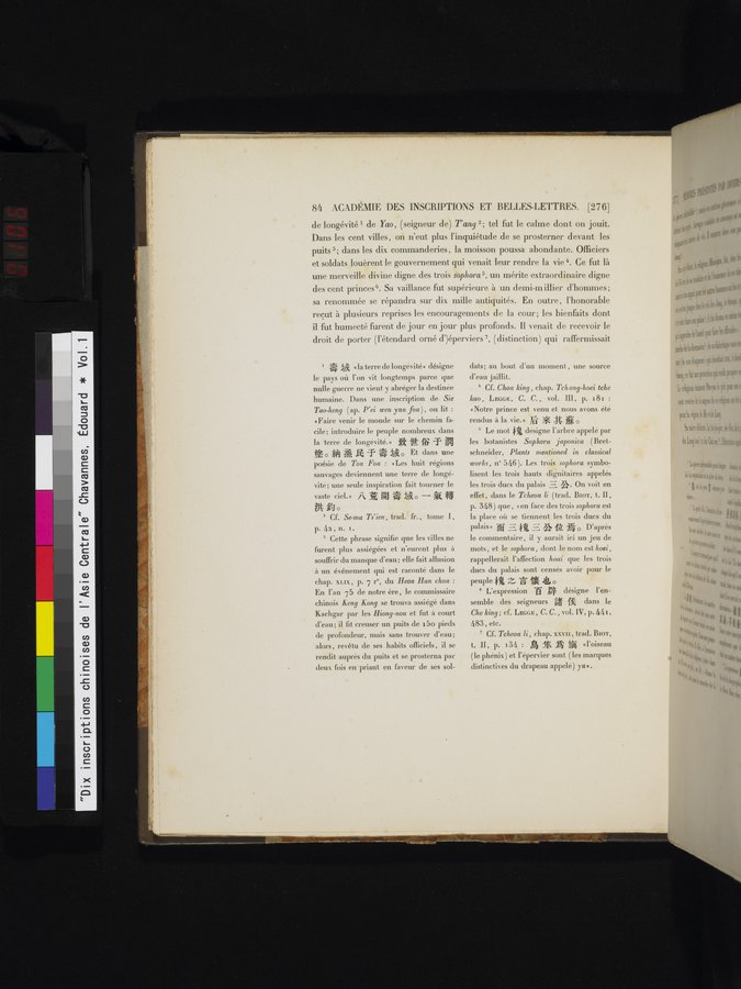 Dix Inscriptions Chinoises de l'Asie Centrale : vol.1 / 106 ページ（カラー画像）