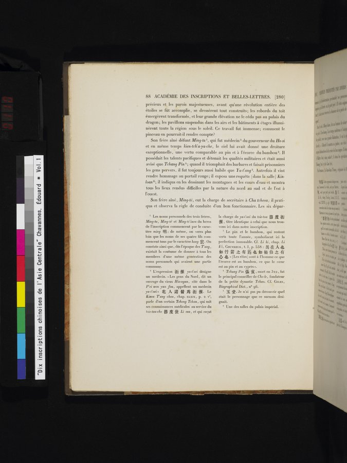 Dix Inscriptions Chinoises de l'Asie Centrale : vol.1 / 110 ページ（カラー画像）