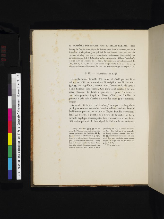 Dix Inscriptions Chinoises de l'Asie Centrale : vol.1 / 118 ページ（カラー画像）