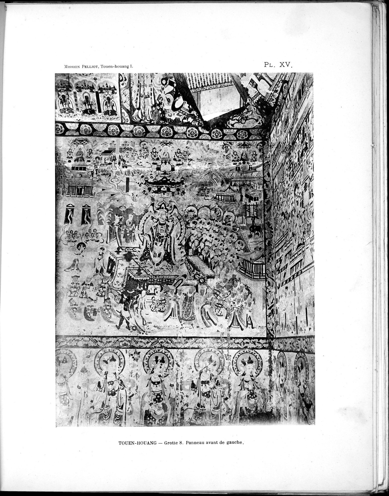 Les grottes de Touen-Houang : vol.1 / 43 ページ（白黒高解像度画像）