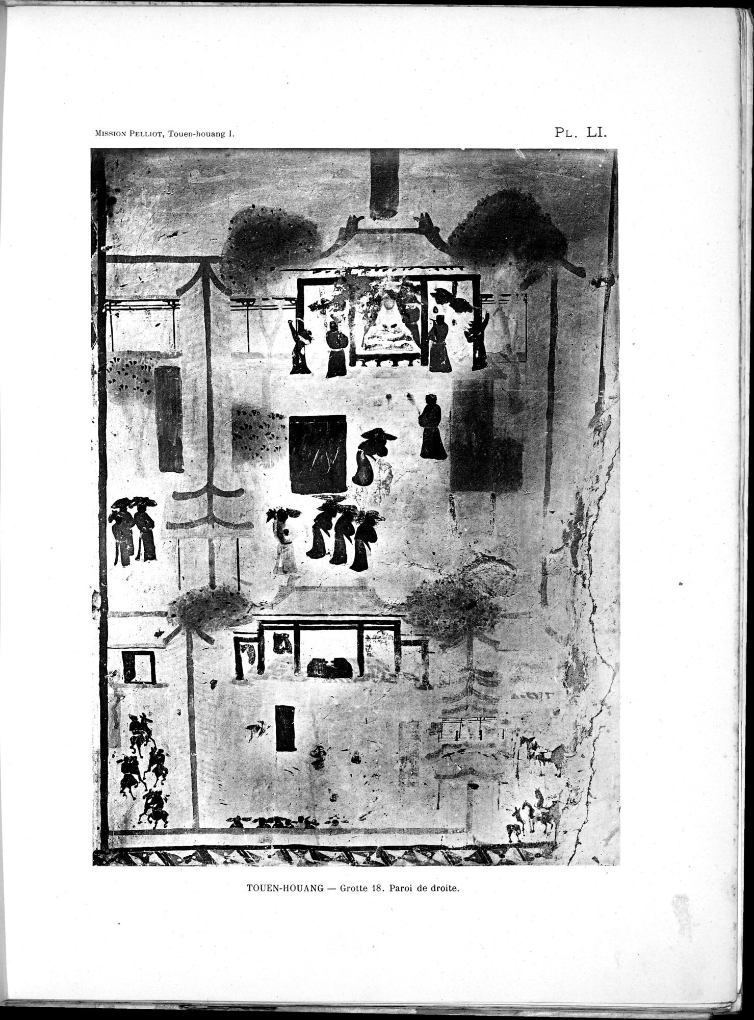 Les grottes de Touen-Houang : vol.1 / 115 ページ（白黒高解像度画像）