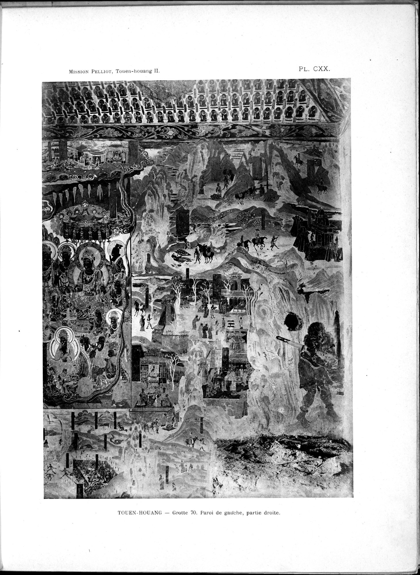 Les grottes de Touen-Houang : vol.2 / 121 ページ（白黒高解像度画像）