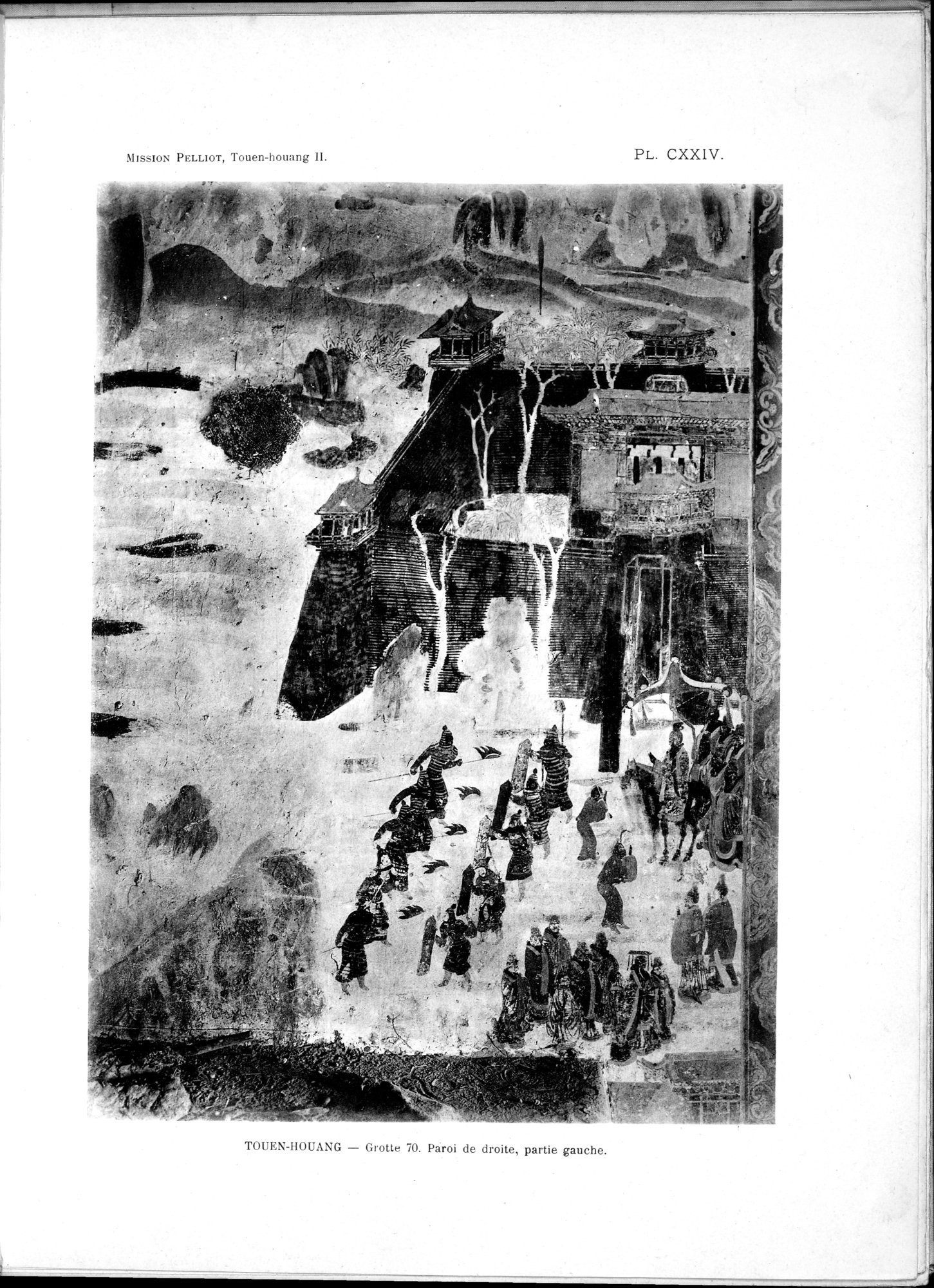Les grottes de Touen-Houang : vol.2 / 129 ページ（白黒高解像度画像）