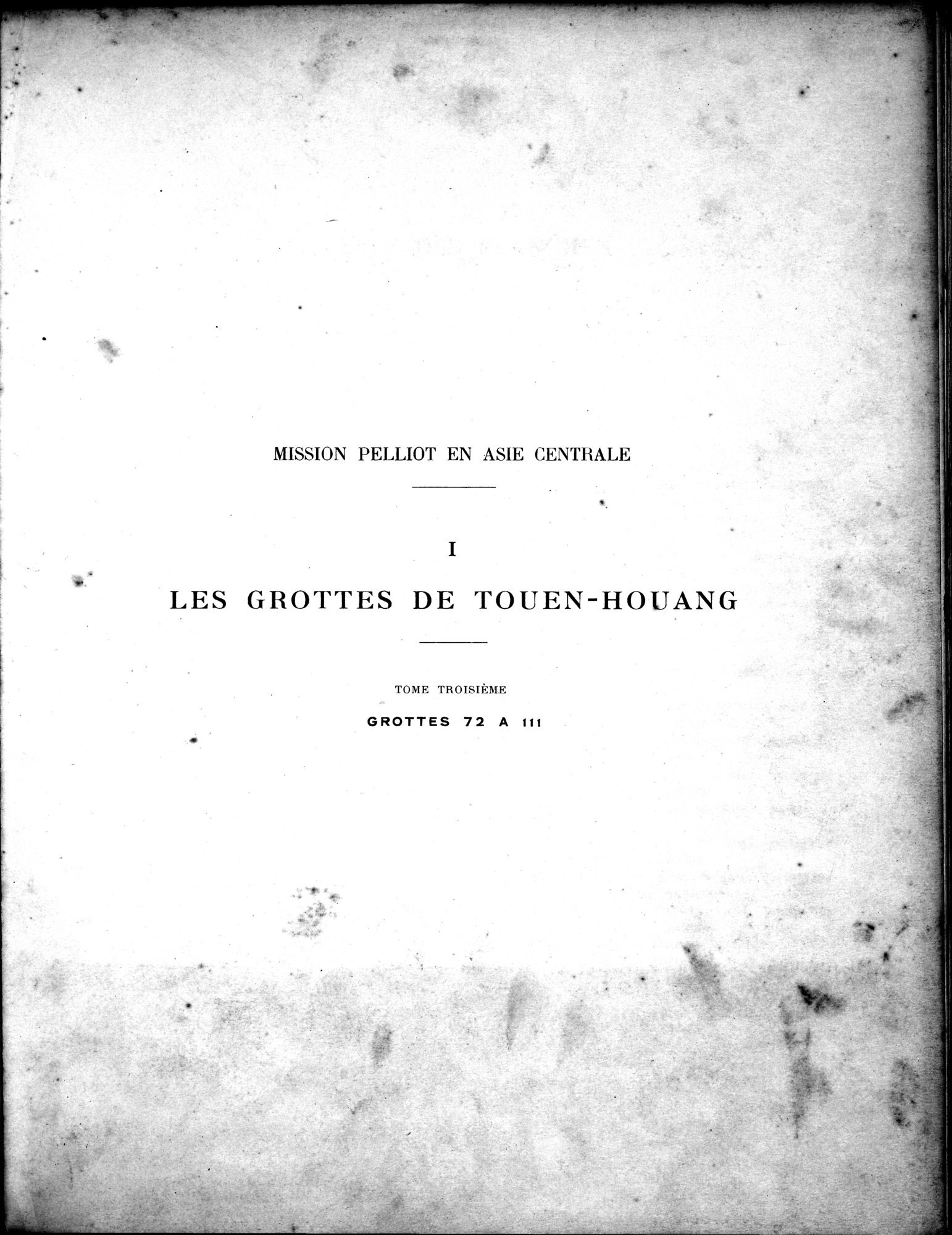 Les grottes de Touen-Houang : vol.3 / 5 ページ（白黒高解像度画像）