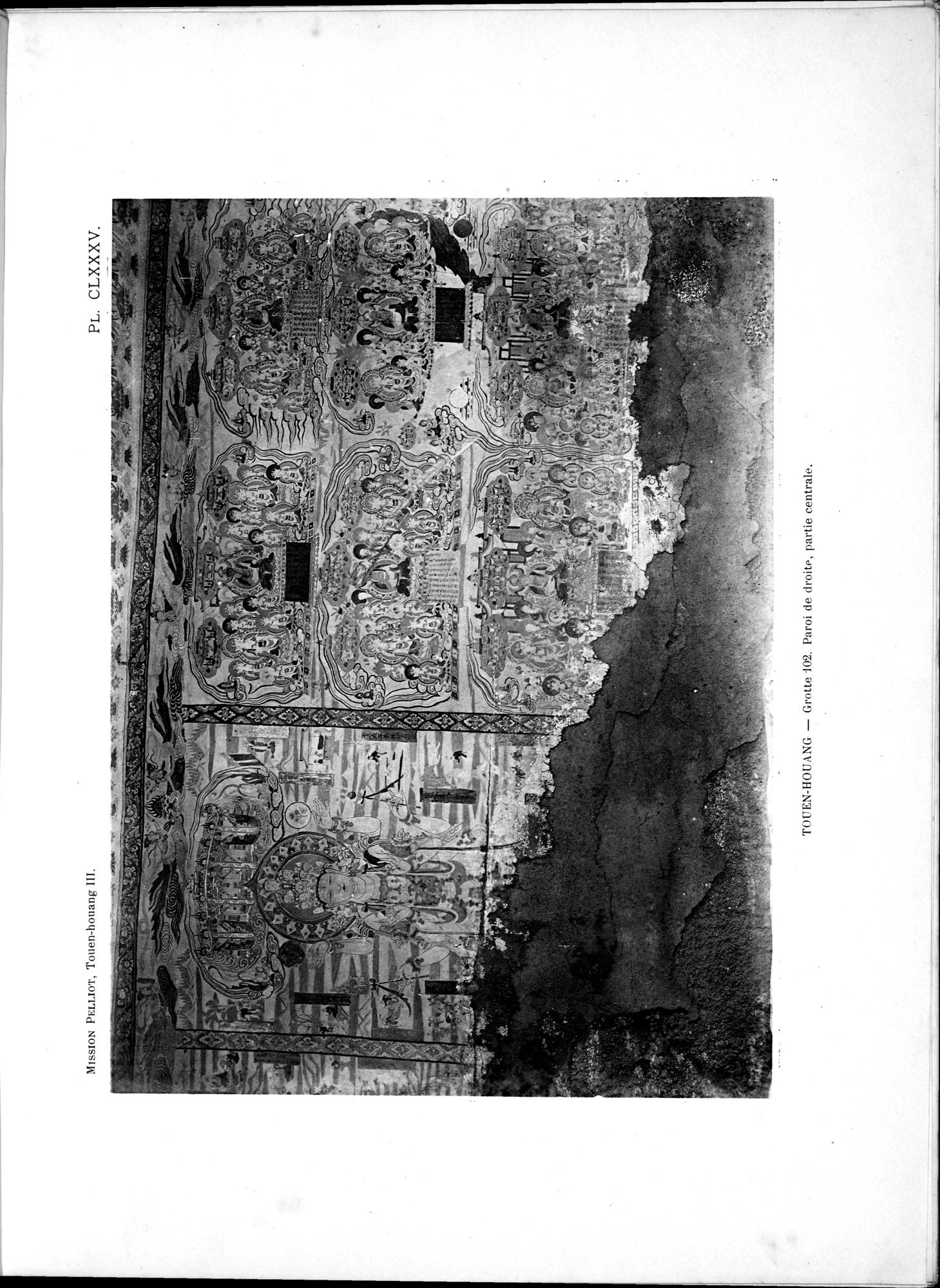 Les grottes de Touen-Houang : vol.3 / 123 ページ（白黒高解像度画像）